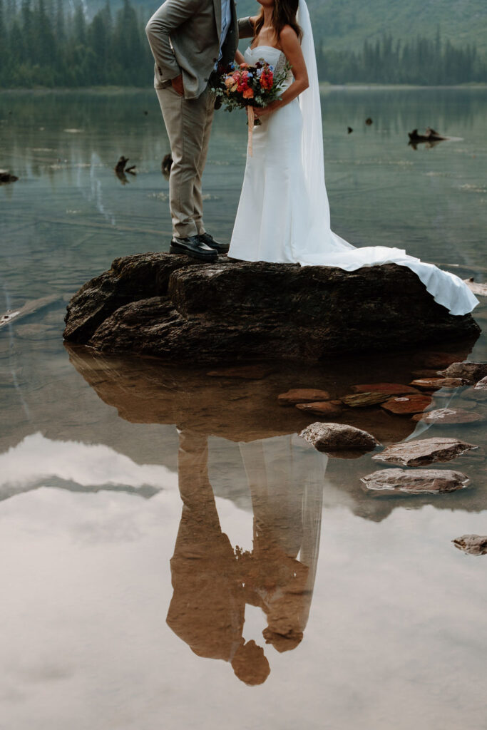 Avalanche Lake elopement in Glacier National Park