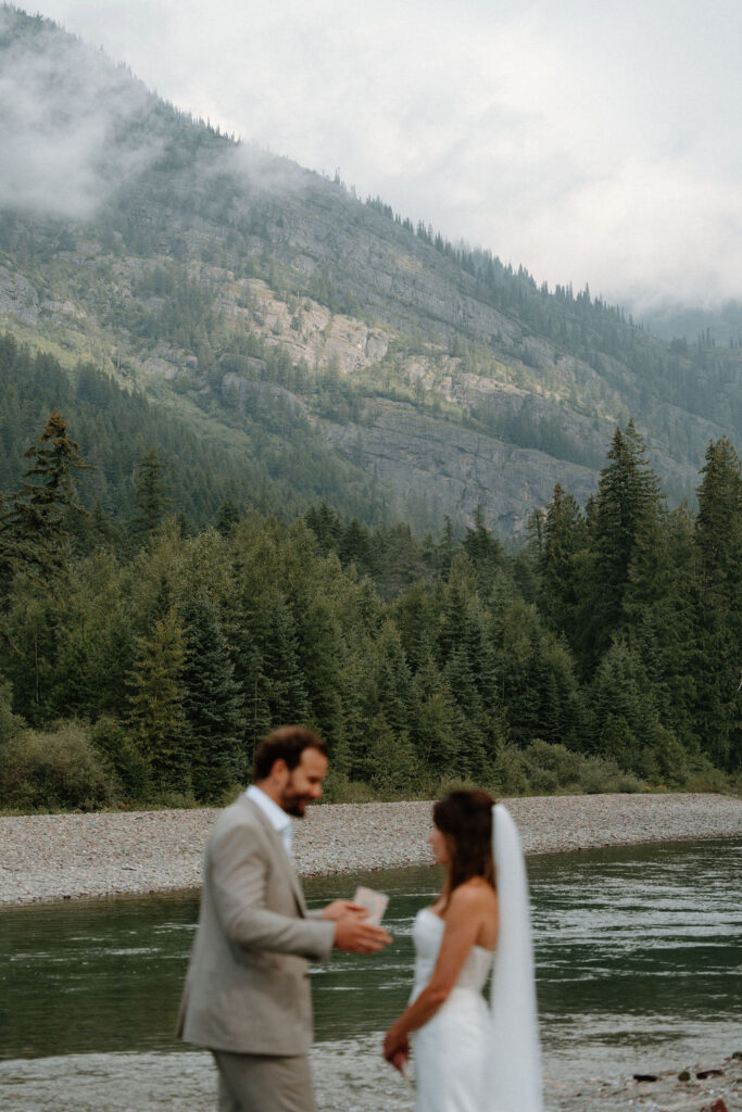Avalanche Creek Picnic Area adventurous elopement