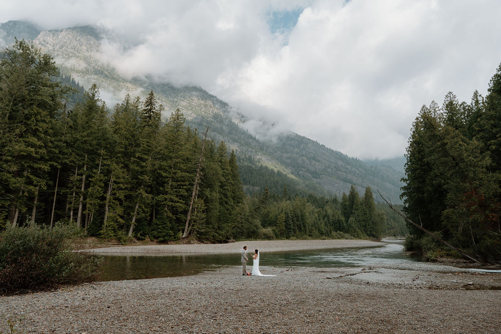 Avalanche Creek Picnic Area private vow exchange 