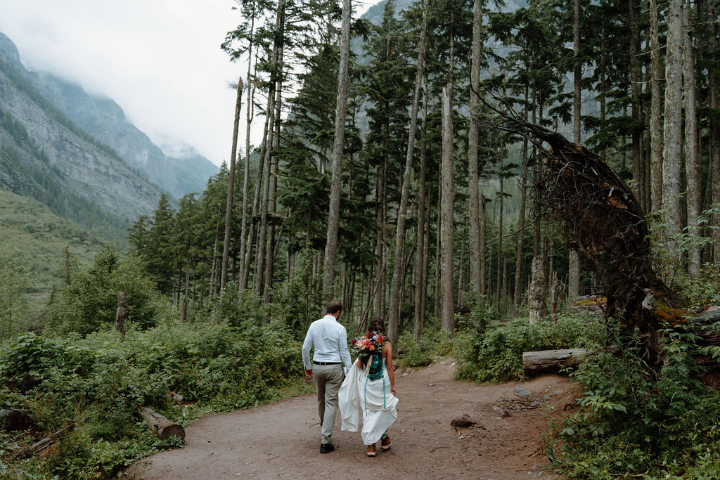 Trail of Cedars hike in Glacier National Park