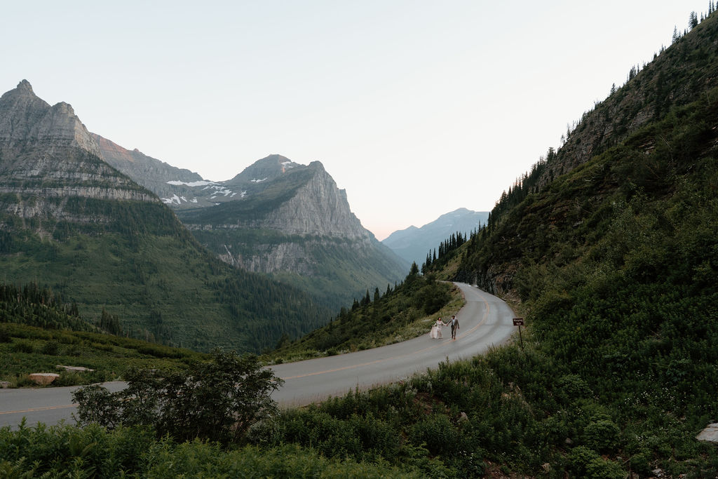 Going to the Sun Road elopement