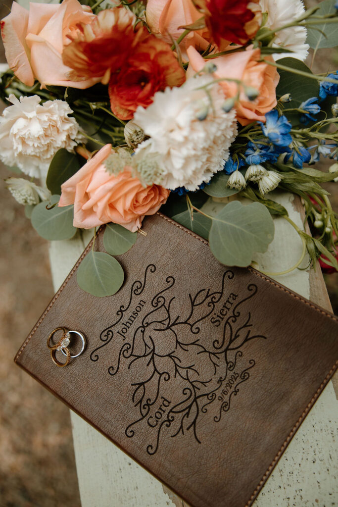 Wedding day custom engraved Bible 