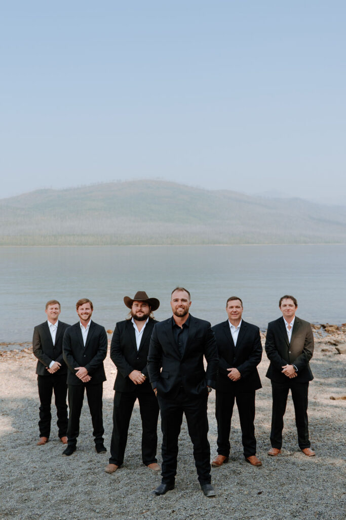 Western-inspired groomsmen attire