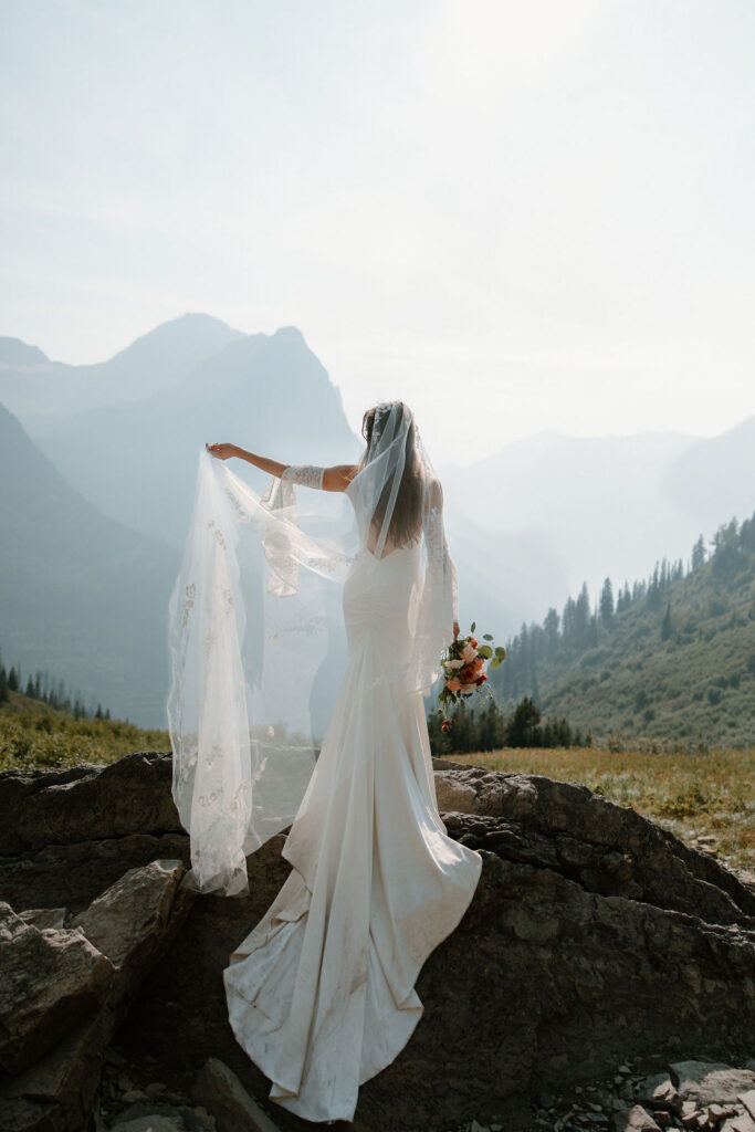 Mountain bridal attire